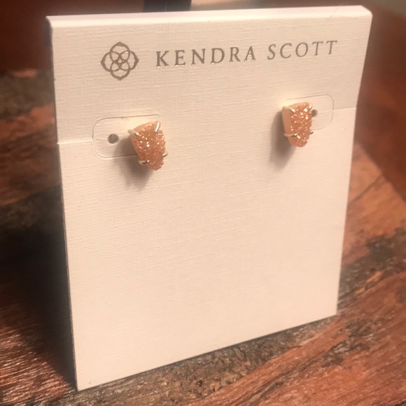 NWT Kendra Scott Harriet Drusy Earrings in Gold!! - Picture 5 of 5